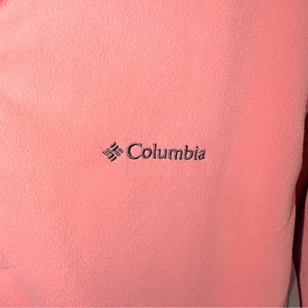 NWOT - Columbia Fleece 1/4 Zip Pullover Pink Gray Womens Jacket - Size M - Picture 3 of 6